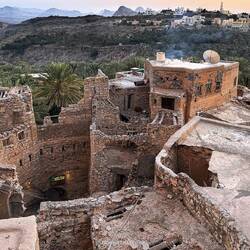 Blick von der Terrasse der Unterkunft