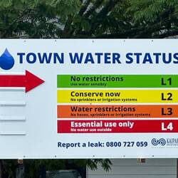 Das Wasser kann hier auch eingeschränkt werden...