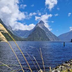 Der Mitre Peak (mittig)...
