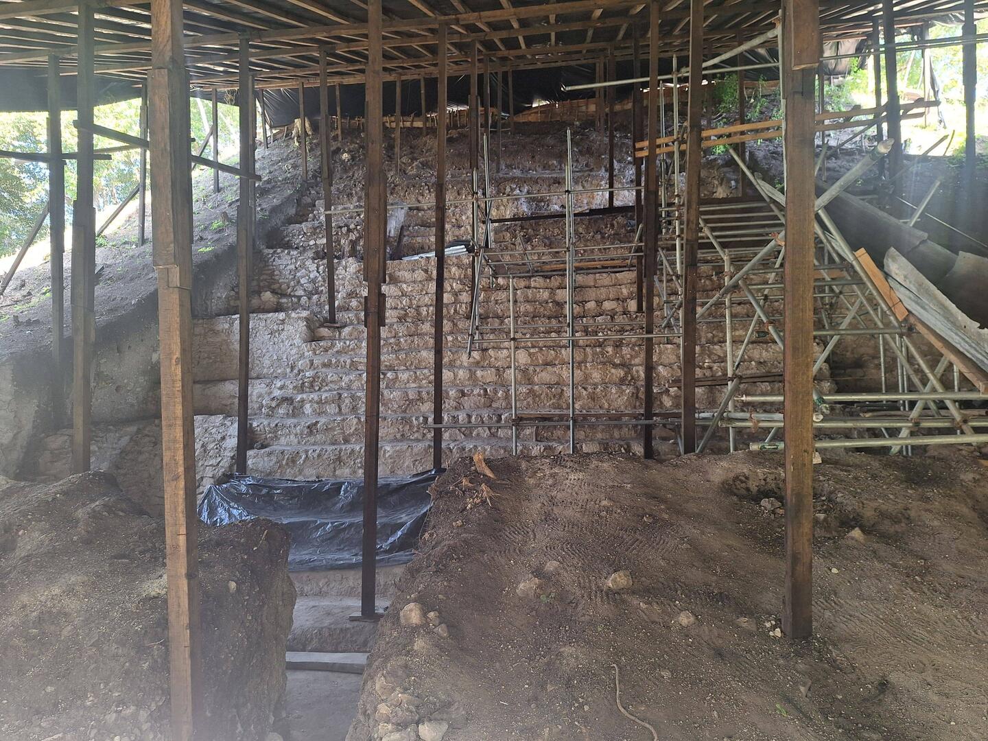 Excavating ruins