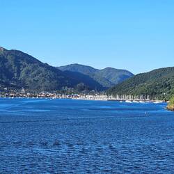 Blick auf den Hafen von Picton