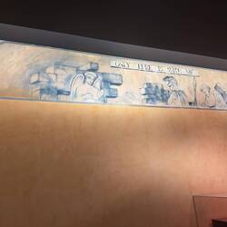 A replica of one of Stanley Warren's murals at the Changi Chapel & Museum.