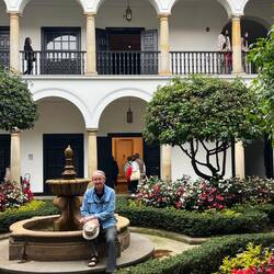 Atrium of Boyer museum -- beautiful flowers