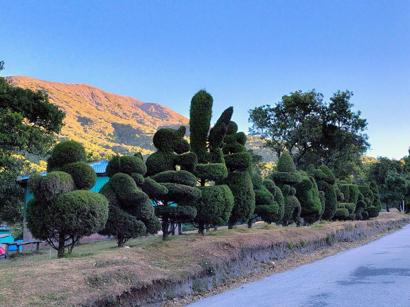 Blick vom Campingplatz Casa de Cristal zum Santa Ana ...