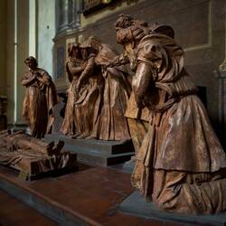 Alfonso Lombardi’s “Compianto su Cristo morto” [Lamentation of Christ] ... at the cathedral.