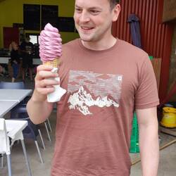 Blackberry Ice Cream (don't worry I had my own) 😋