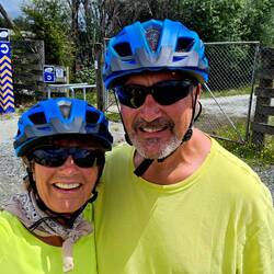 Ready to get riding! We started out on the Twin Coast Cycle Trail.