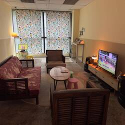 The Filipino Superwoman X H.O.M.E. Karaoke Living Room by Elsa Jocson.