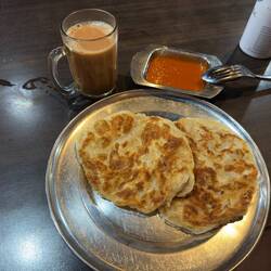 My post-hike roti prata snack at Rail Mall.