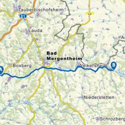Heute geht es von Schwabhausen nach Creglingen
