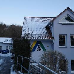 Der zweite Tag beginnt an der Jugendherberge in Creglingen.