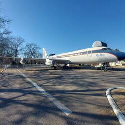 Sein großer Flieger.