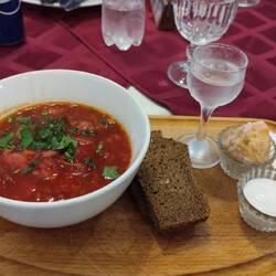 Borschtsch mit Vodka