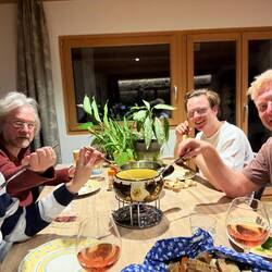 Feines Fondue am Abend