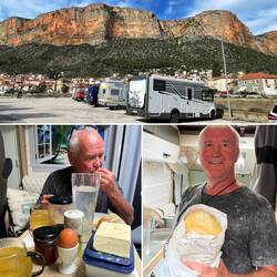 Überraschung am Morgen🎉Schatzi war beim Bäcker😍und wir Frühstücken wieder sehr lange 😋