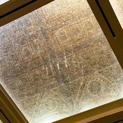 Looking up from the ruins of Bononio into theBiblioteca Salaborsa — Bologna, Italy.