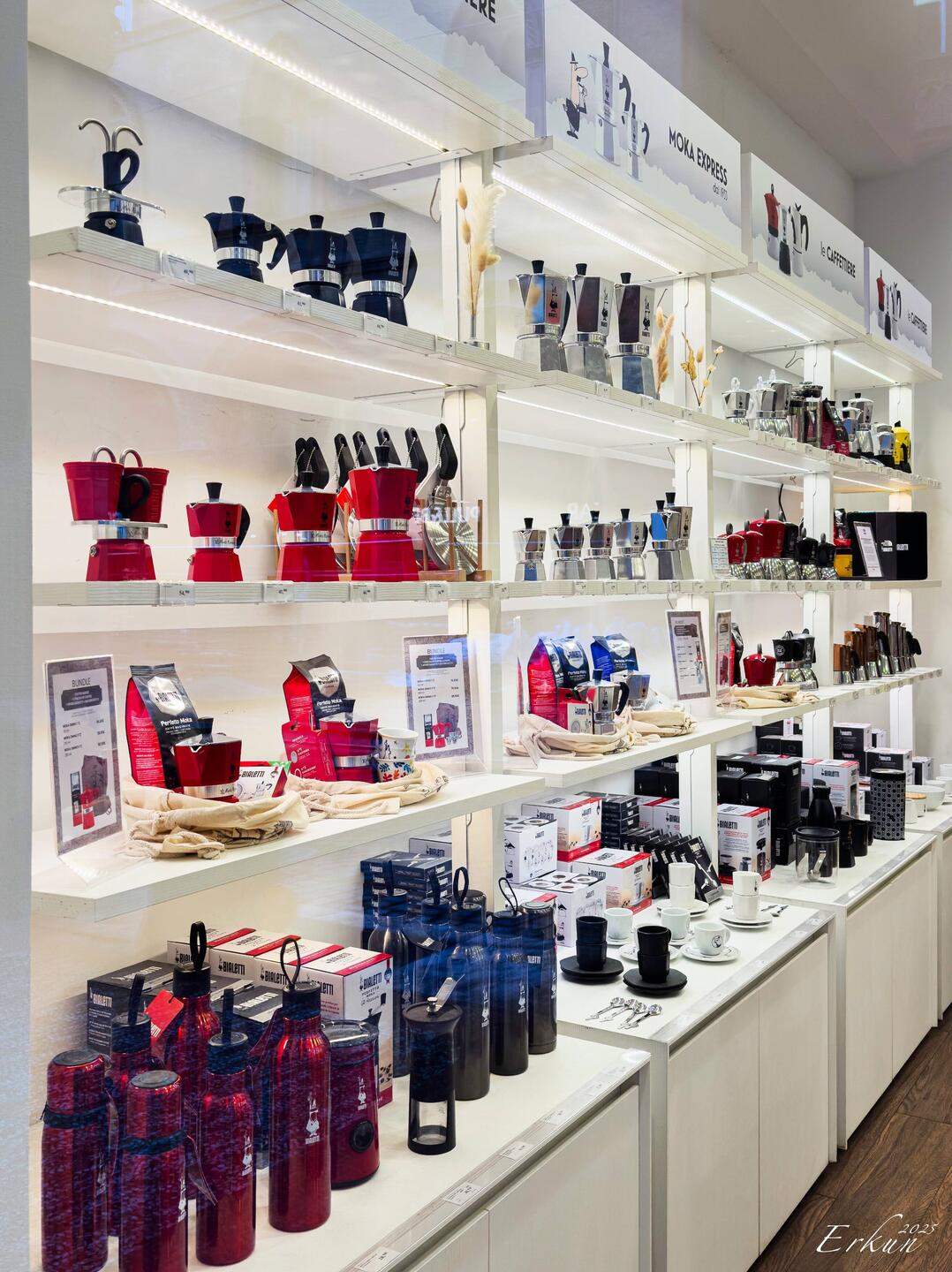 Bialettis to suit every coffee lover — Bologna, Italy.