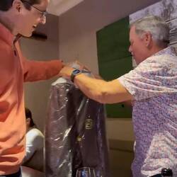 Giving Dave his 25 year CPC Jacket!