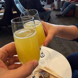 Mimosas to start the trip off on the right foot.