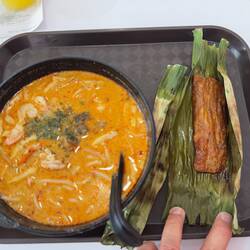 I had laksa and otak at 328 Katong Laksa.