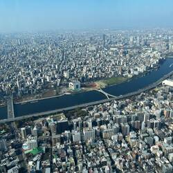 350m up Tokyo Skytree