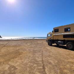Weite Fläche am Strand