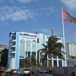 Die Fahne der Malediven