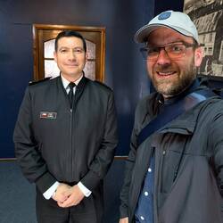 Jaime is a 30-year navy vet, it was his first day working in the museum and I was his first visitor
