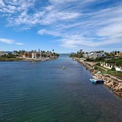 Hier auf La Manga del Mar Menor. Blick von der "Lachbrücke".
