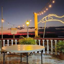 Am Abend im Restaurante La Playa