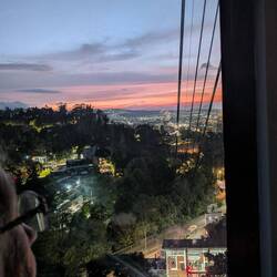 Bogota at dusk from the teleferico