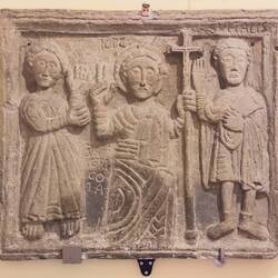 Christ between Saints Vitale & Agricola ... in the museum — Basilica Santuario di Santo Stefano.