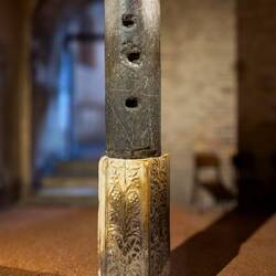 Flagellation Column ... representing where Christ was whipped ... Basilica of the Holy Sepulcher.