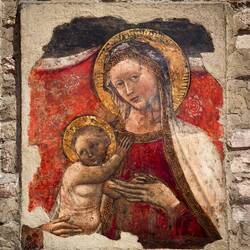 "Madonna del Paradiso" (15th century) ... Church of Saint Stephen — Bologna, Italy.