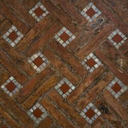 Flooring with marble insets ... Chiesa della Trinità — Bologna, Italy.