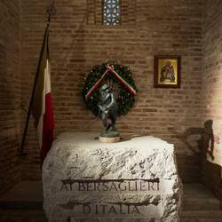 Memorial to the Bersaglieri of Italy ... Chiesa della Trinità — Bologna, Italy.