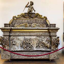 Urn of the 40 Martyrs in the museum of the Basilica Santuario di Santo Stefano — Bologna.