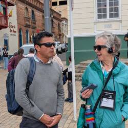 Marcia & our guide -- the son of a salt miner and univ. educated
