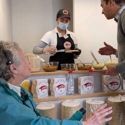 Obleas at Toledo on Zipaquira. Tastes like a Nutter Butter cookie