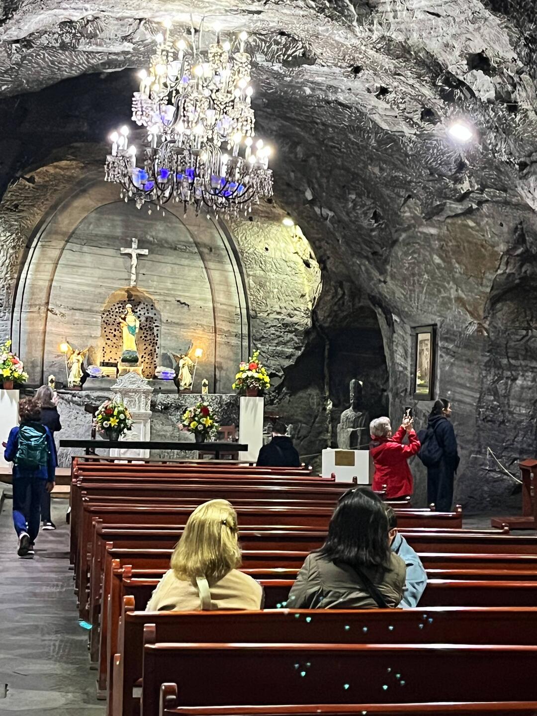 Each time they dug deeper into the salt mine, the miners built a chapel to Mary to pray for safety.