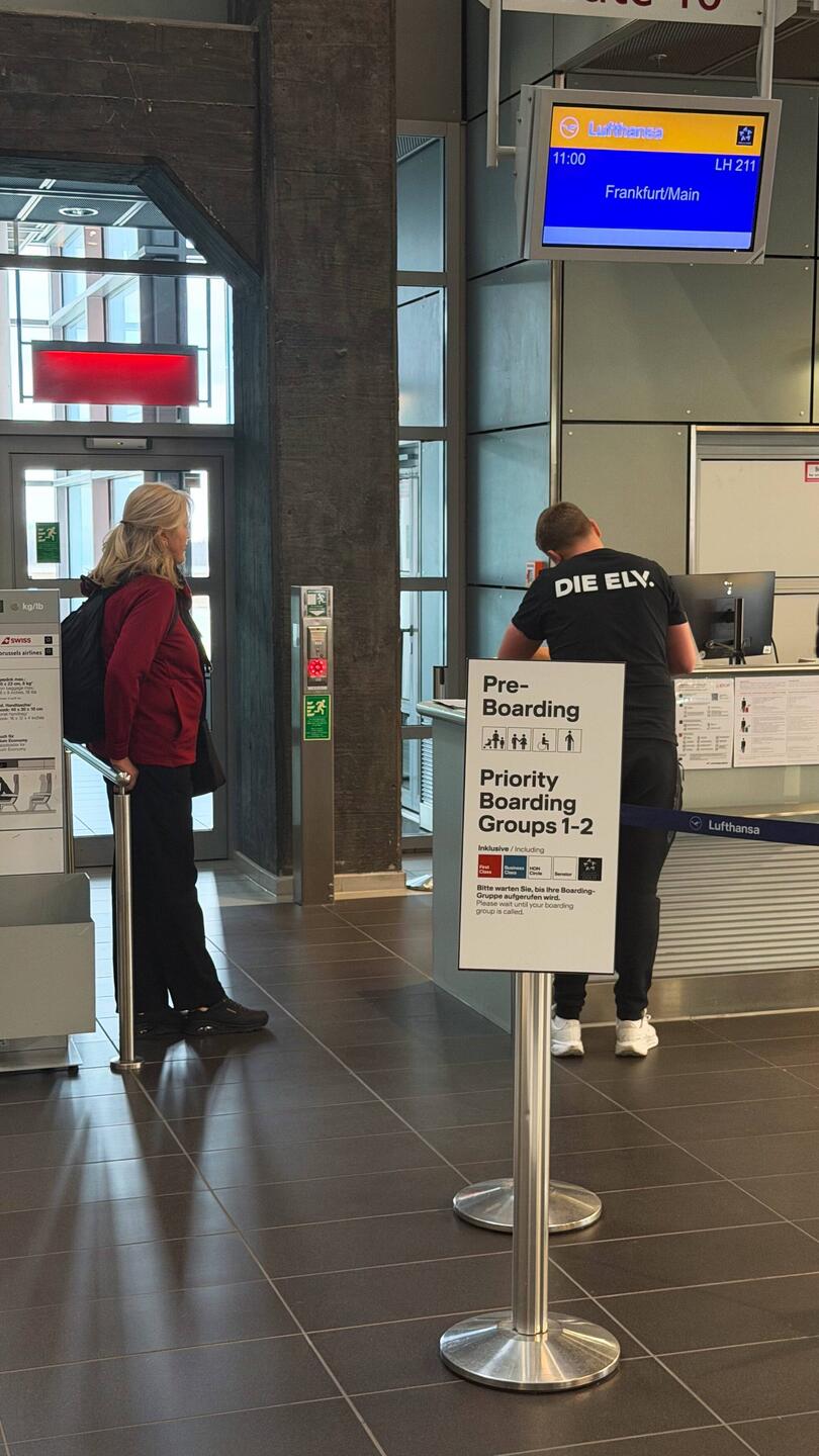 Hier mussten wir noch um unsere Umbuchung bangen.