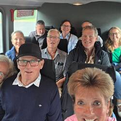 Taxi to our celebratory/final dinner in Kerikeri 😊