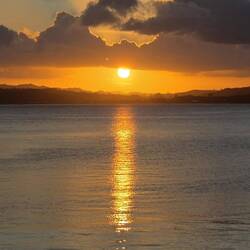 Sunset from our dinner table