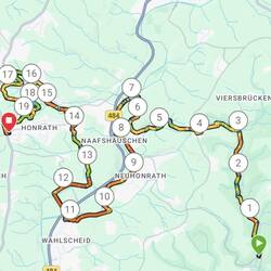 Die Runde um Lohmar entwickelt sich nach und nach.