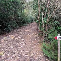 Oznaka za pohodno pot, ki vodo čez celo Elbo, dolgo 58 km