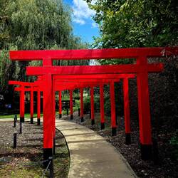 Japanese-inspired torii gate