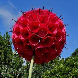 I loved the colorful sections of the garden!