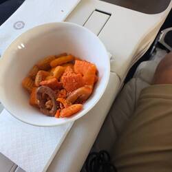 Salty snacks and welcome drink on FJ362.