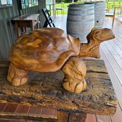 Wood Turtle sculpture