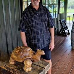 Tom & the turtle 😊